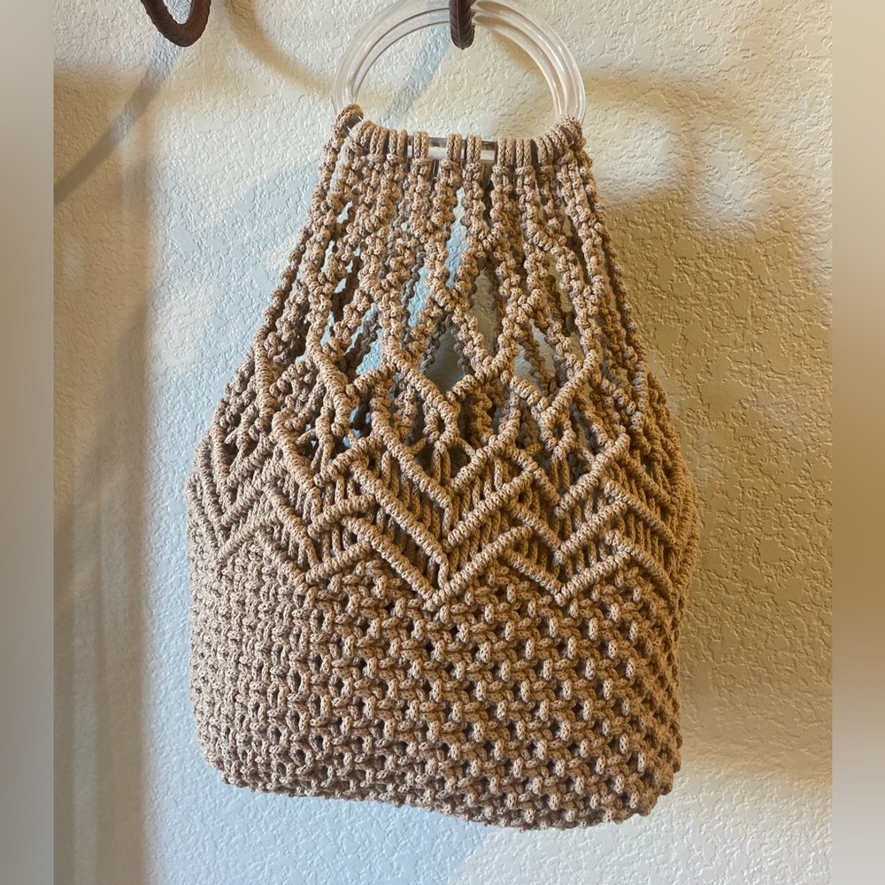 Handmade macrame bag